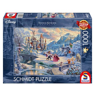 Schmidt Disney Thomas Kinkade Die schöne und das Biest Puzzle, 1000 Teile