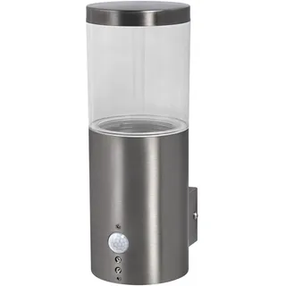 LEDVANCE Außenleuchte Edelstahl 26,0 cm inkl. Bewegungsmelder silber