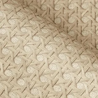 FunStick 60CMx5M Selbstklebende Tapete Rattan Badezimmer Küche Klebefolie Rattan Muster Klebefolie Möbel Schrank Kommode Regale Wasserdicht Rattanoptik Geflecht Hellbraun Möbelfolie Holzoptik Muster