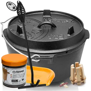 Petromax Dutch Oven Set ft9 Feuertopf+Deckelheber+Paste+Schabe+F-Kit Aktion 2026