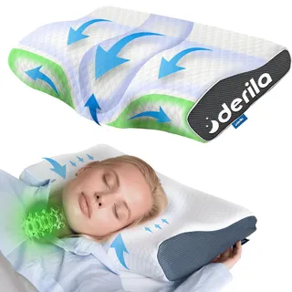 Derila Memory Foam Nackenkissen Kopfkissen, Seitenschläferkissen, King Size