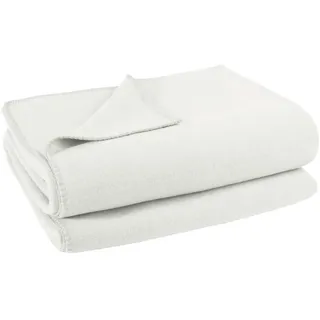 Zoeppritz Soft-Fleece Decke 160 x 200 cm offwhite
