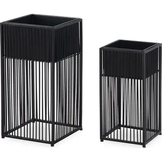 FineBuy 25 x 25 x 25 cm Schwarz