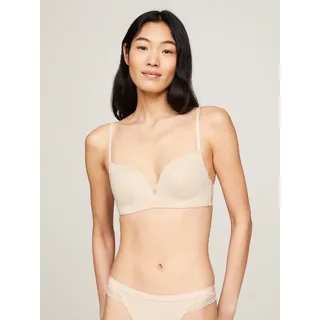 Push-up-BH "WIRELESS PUSH UP", Damen, Gr. 85, Cup C, beige (misty blush), Jersey, Obermaterial: 79% Polyamid, 21% Elasthan, TOMMY HILFIGER UNDERWEAR, unifarben, körpernah, BHs Push-up-BH, mit Spitze & verstellbaren Trägern