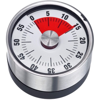 Westmark Kurzzeitmesser/Küchentimer, mechanisch, magnetisch, 1-60 Minuten, Edelstahl/Kunststoff, Anthrazit/Silber, 10902260