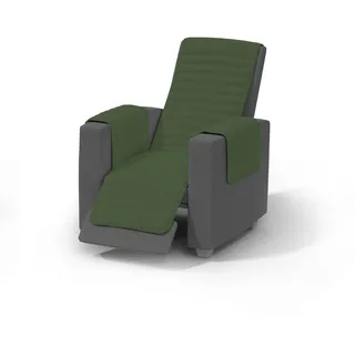 Elegant Gesteppte Recliner-Decke, 100% Mikrofaser, Apfelgrün/Dunkel Grün