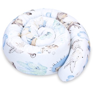 Totsy Baby Seitenschläferkissen Bettschlange Body Pillow 200 cm Baumwolle - Kopfkissen lang Bettrolle Schlafkissen Nackenrolle Kissen Igel