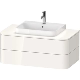 Duravit Happy D.2 Plus Waschtischunterbau wandhängend für Aufsatzbecken 1000 x 550 x 408 mm Weiß Hochglanz - HP497102222