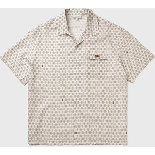 Relaxed Fit Printed Shirt - white - FR 43