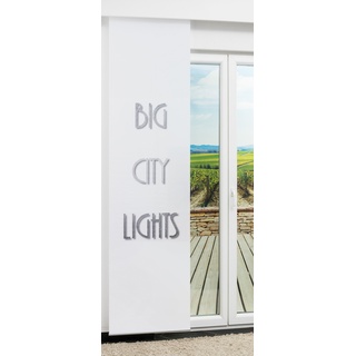 Lysel Schiebegardine Big City Lights in Schwarz-Weiß, in der Größe "(BxH) 60cm x 245cm"