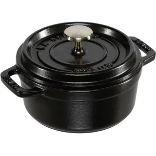 Staub Cocotte 12 cm rund schwarz