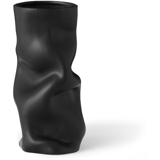 Audo - Collapse Vase, H 30 cm, schwarz