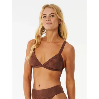 Rip Curl Bikini-Oberteil "Surf" in Braun - S