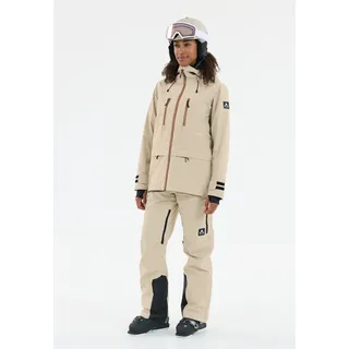Whistler Skijacke "Takoda", Damen, Gr. 42, beige, 100% Polyester, unifarben, normal, ohne Ausschnitt, Jacken Skijacke, mit einer wasserabweisenden Beschichtung