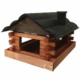 Vogelhaus Sweden Style Kiefernholz schwarz-braun LxBxH: 40x31x28 cm