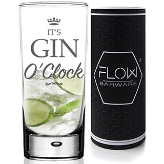 ES IST GIN UHR HIGHBALL GLAS UND GESCHENKROHRE SET - Ein hohes Gin Tonic Hi Ball Glas ist die einzige Möglichkeit, Ihrem G & T und einer fabelhaften Gin-Liebhaber-Geschenkidee zu dienen. Gin O'Clock