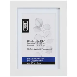 KHG Bilderrahmen Weiß 13x18 cm 1 St.