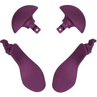 eXtremeRate 4Pcs Metall Back Paddles für ps5 Edge Controller, Austauschbare Rücktasten Remap Buttons Zubehör für ps5 Edge Controller–Metallic Grape