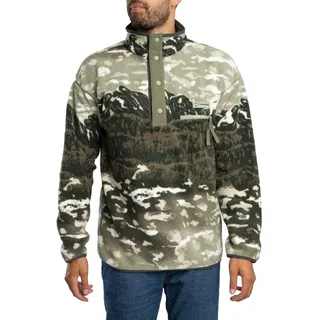Columbia Helvetia II Printed Half Snap Fleece Herren Rollkragenpullover, grün - L
