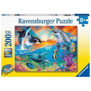 Ravensburger Kinderpuzzle - 12900 Ozeanbewohner - Unterwasser-Puzzle Für Kinder Ab 8 Jahren  Mit 200 Teilen Im Xxl-Format
