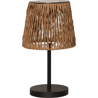 PARFORCE TRADITIONAL HUNTING Solarleuchte Rattan 48,0 cm inkl. Dämmerungssensor Braun/Schwarz