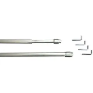 INDEKO Scheibenstange 1-läufig Ø 11 mm 40 cm Silber