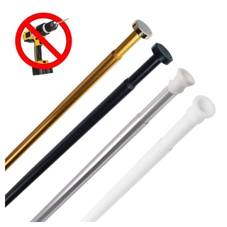 Sanilo Duschvorhangstange Schwarz 90-160 cm