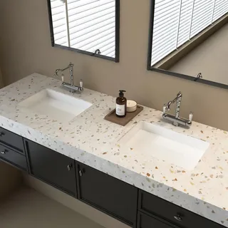 JSEVEM 40CM×3M Hellbeige Terrazzo Muster Marmor Möbel Klebefolie Steinoptik Tapete Selbstklebende Aprikose Grün Braun Marmortapete Marmoroptik Möbelfolie Selbstklebend Wandaufkleber