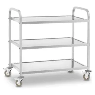 Royal Catering Servierwagen Edelstahl 3 Etagen 101 x 55 x 96,5 cm