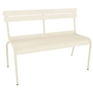 Fermob Gartenbank LUXEMBOURG 2/3 Sitzer Bank mit Rückenlehne Latte-Beige