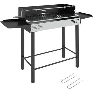 Outsunny Holzkohlegrill schwarz