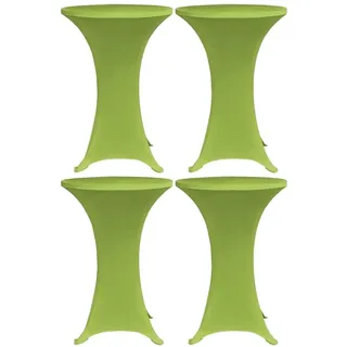 vidaXL Stehtischhusse Stretch Grün 60 cm 4er Set