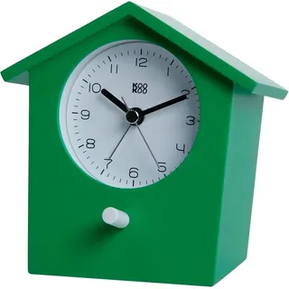 KOOKOO EarlyBird Grün, Wecker mit Vogelmelodie (Originalaufnahme) oder Dreiklangton