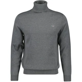 GANT Classic Cotton Rollerneck Pullover Grau XXL
