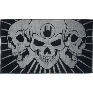 EMP Special Collection Badetuch - Skulls EMP - Handtuch - schwarz/weiß - L