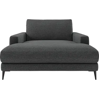 Home affaire Chaiselongue Downtown Loungemöbel zum Relaxen, B/T/H: 132/170/84 cm, auch in Bouclé, Cord und Easy care - leicht mir Wasser zu reinigen grau