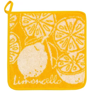 Kracht Küchen Textilien Limoncello Frottier Topflappen 22x22 cm gelb 2er Pack