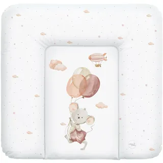 Ceba Baby® weiche Wickelauflage 75x72 cm - Baby Wickelunterlage - Wickeltischauflage für Junge und Mädchen - Wasserdicht, abwaschbar - OEKO-TEX® Standard 100 - Made in EU - Maus
