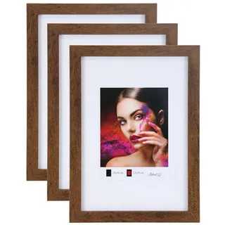Ideal Trend Bilderrahmen Lifestyle braun 21x29,7 cm 3er Set
