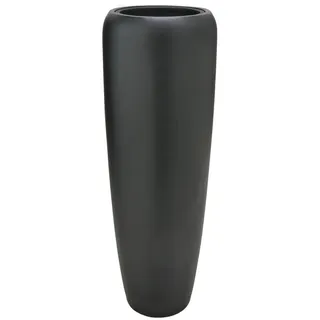Flingora Bodenvase Cleo, mit Einsatz - Fiberglas - Indoor & Outdoor - Samtschwarz - Höhe 97 cm schwarz Ø 34 cm x 34 cm x 97 cm x 34 cm