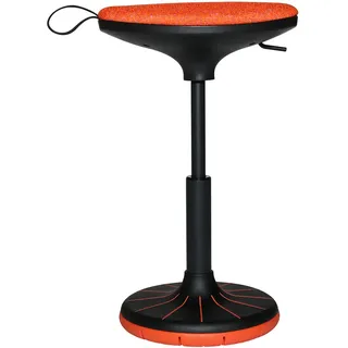 Bürohocker Arbeitshocker Hocker Stehhilfe  Wagner W3 Low schwarz orange