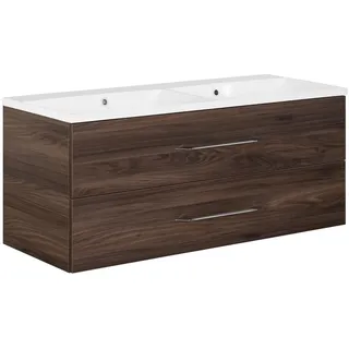 B.CLEVER Becken+WTU 120 Double Ulme-Madera, 120x51x46 cm