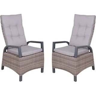 Garden Pleasure Hochlehner AMELIA 67 x 60 x 110 cm beige 2 St.