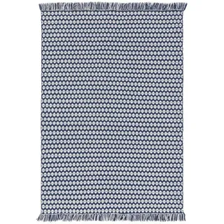 benuta Teppich Morty, rechteckig, Höhe: 5 mm, Kunstfaser, Berber, Ethno-Style, Wohnzimmer blau 200 cm x 300 cm x 5 mm