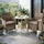 Polyrattan Set 7-tlg Beige/Braun
