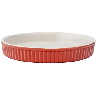 Tarteform Backform Quicheform Obstkuchenform aus Hochwertiges - Rot - Coral