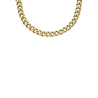 Fossil Edelstahlkette JEWELRY BOLD CHAINS, JF04614040, JF04612710, JF04614040 gelb|goldfarben