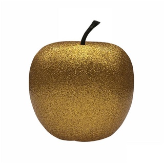 MamboCat Dekofigur Dekoapfel XS Gold Apfel Dekofrucht Obst Dekoration Deko Fiberglas goldfarben