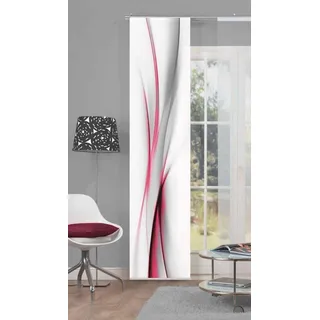 HOME WOHNIDEEN Home Fashion Schiebevorhang, Rot, 245 x 60 cm