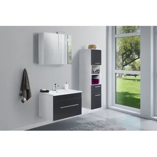 Badmöbel-set Santini 75 (3-teilig) Softclose Schwarz